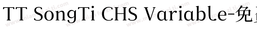 TT SongTi CHS Variable字体转换
